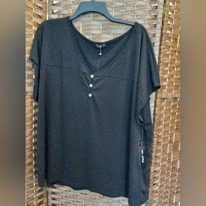 Ava James Black Blouse Top